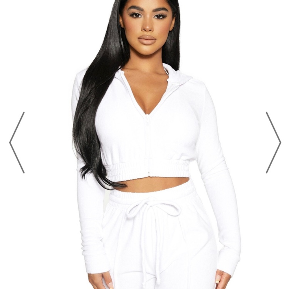 ☁️Naked Wardrobe Terry skirt and hoodie☁️